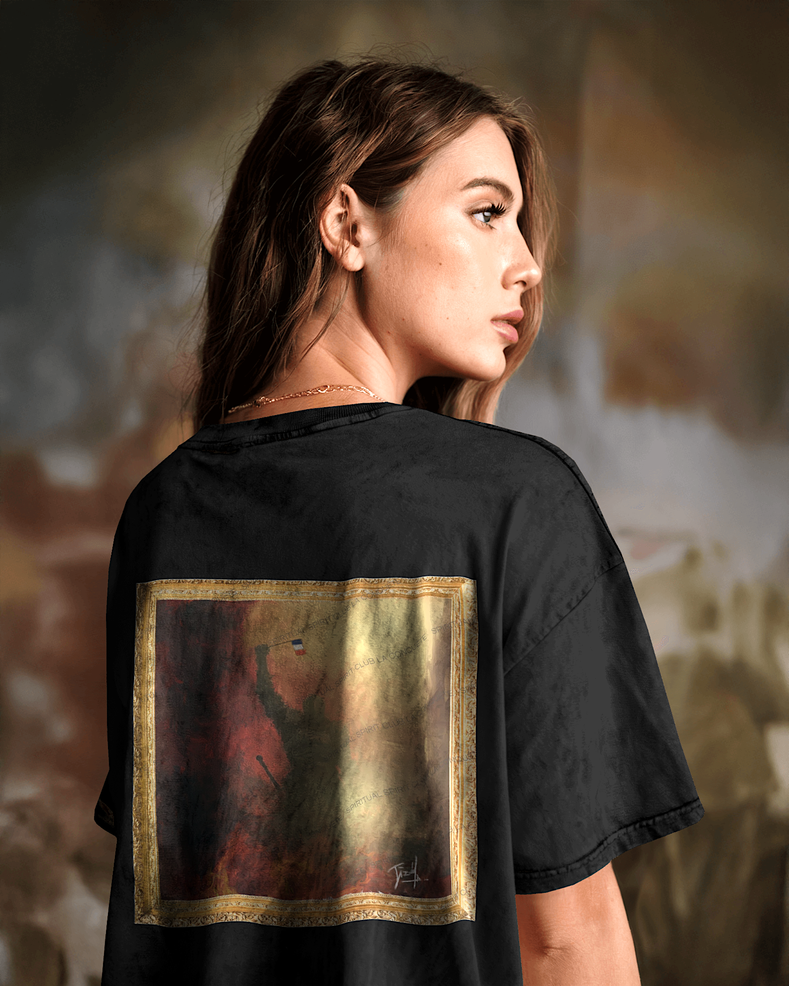 T-shirt oversize Washed FEMME La CONQUÊTE