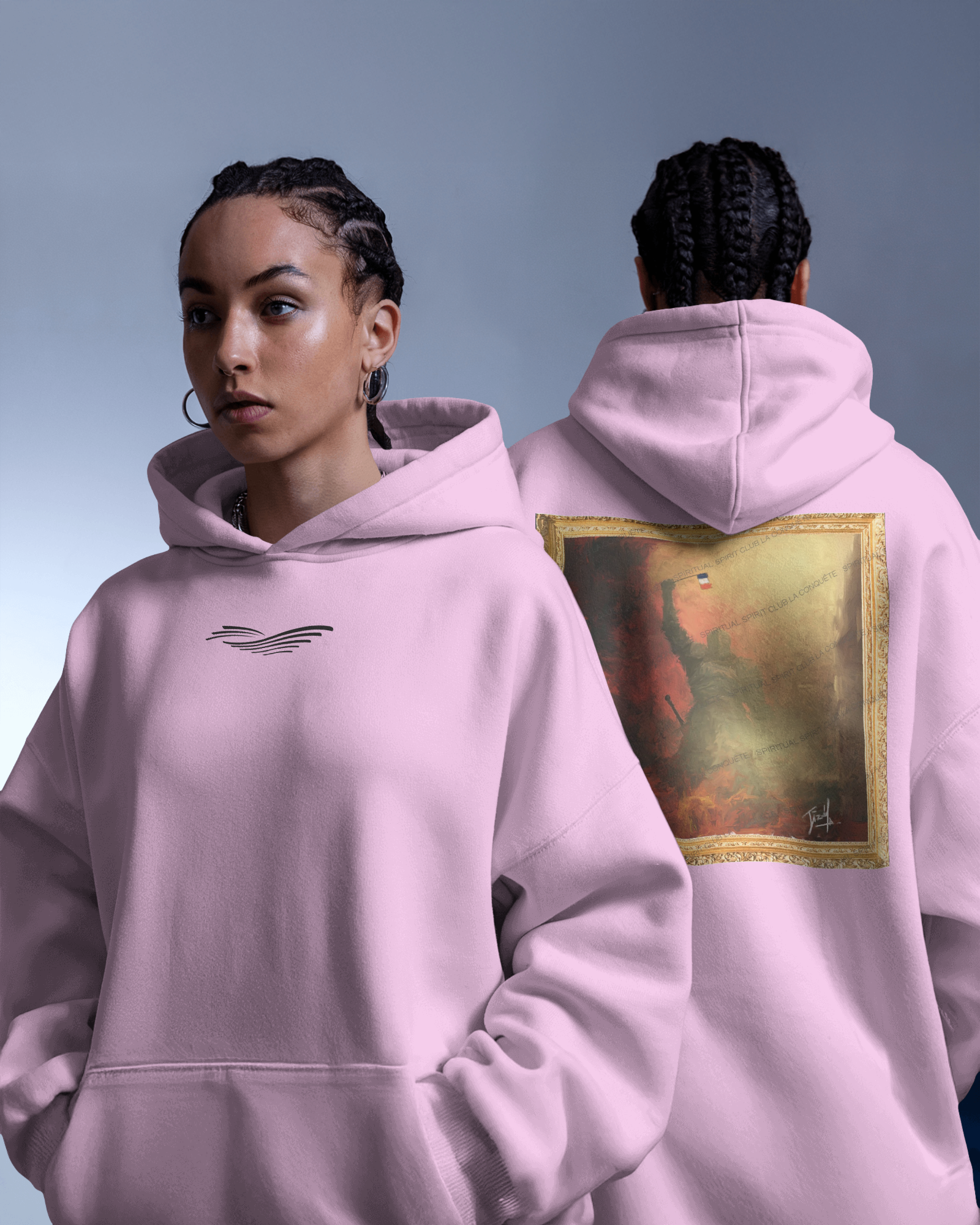 Sweat à capuche oversize femme