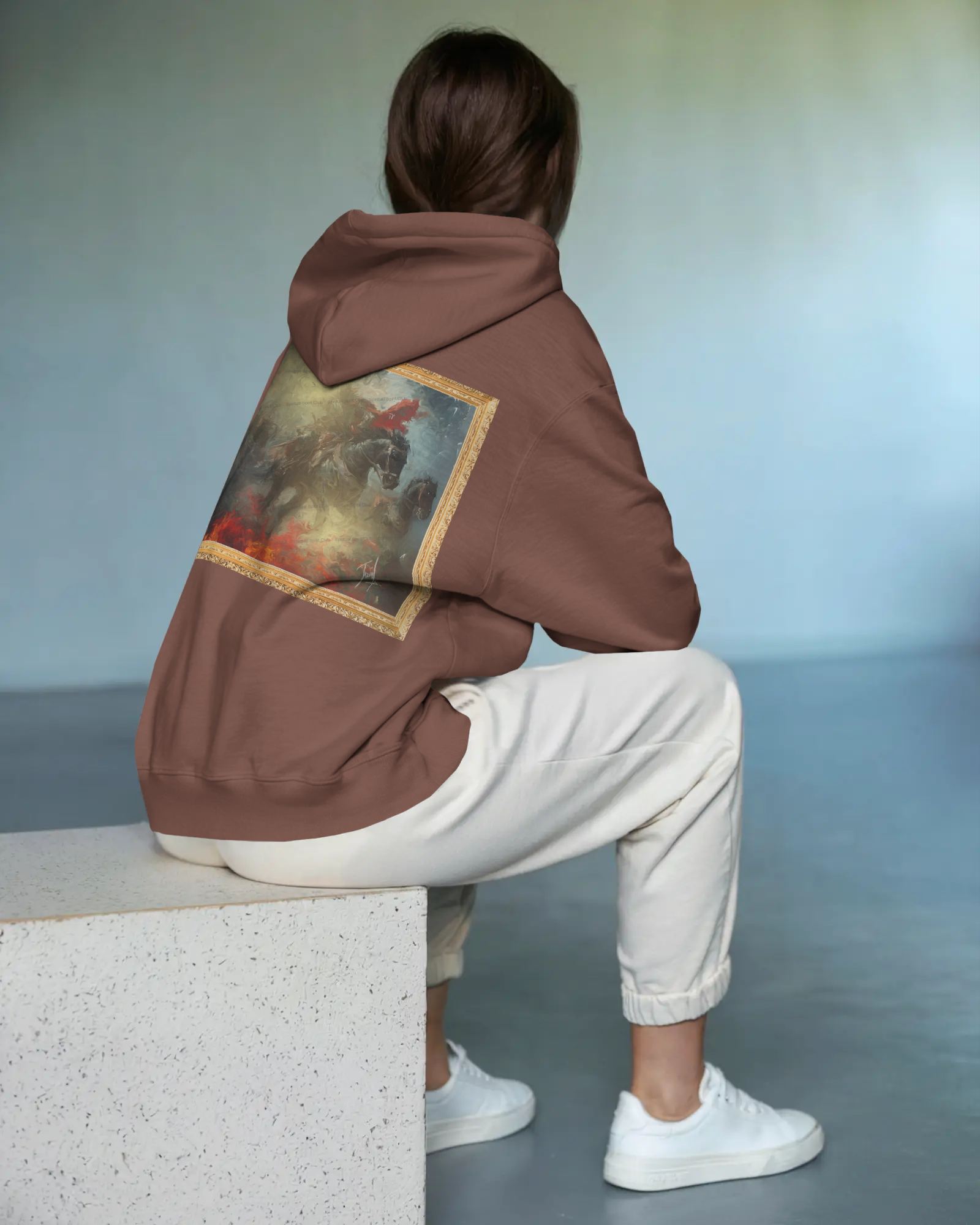 Sweat à capuche oversize femme